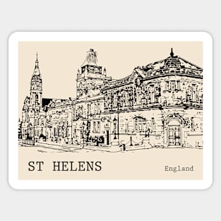 St Helens England Sticker